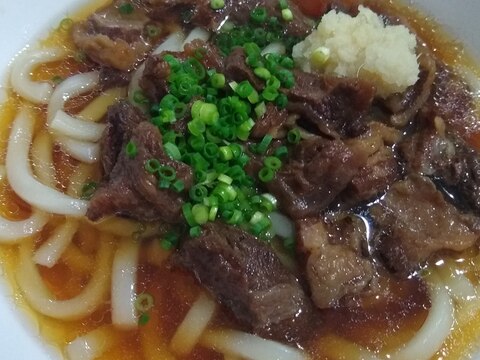 しょうがが効いてる★小倉風肉うどん～